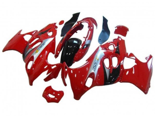 Carénages Moto Suzuki GSX600F/GSX750F 2004-2006 - Rouge Argent Noir