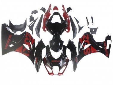 Carénages Moto Suzuki GSXR1000 2017-2024 - Noir Rouge Foncé