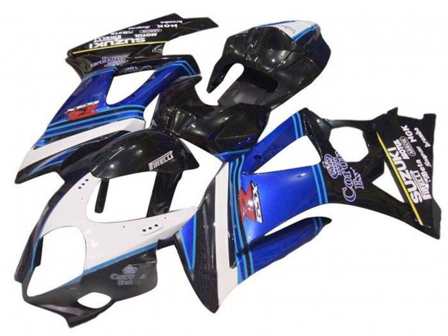 Carénages Moto Suzuki GSXR 1000 2007-2008 - Blanc Bleu Noir Corona