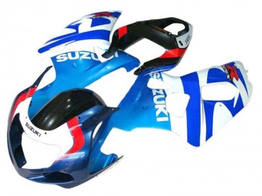 Carénages Moto Suzuki GSXR 600 / GSXR 750 2001-2003 - Blanc Bleu Rouge Noir