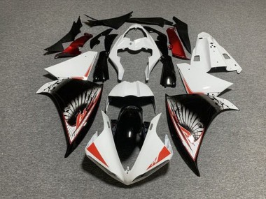 Carénage Moto Yamaha YZF 1000 R1 2012-2014 - Blanc Rouge Noir