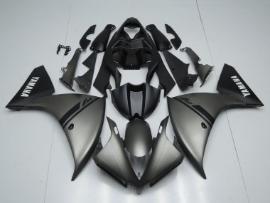 Carénages Moto Yamaha YZF 1000 R1 2012-2014 - Gris Mat Noir Mat Blanc Décalque