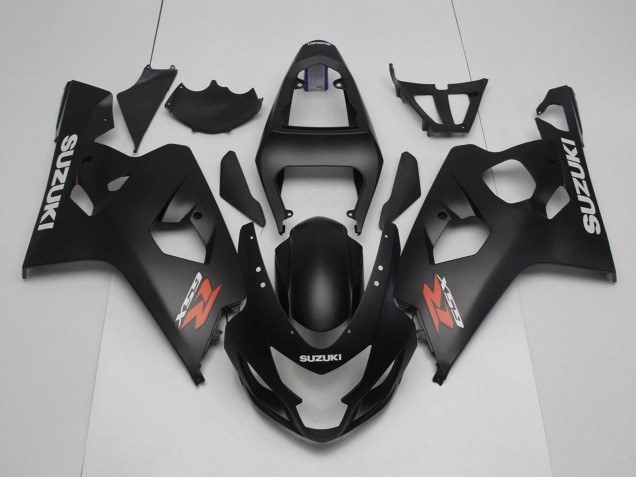 Carénages Moto Suzuki GSXR 600 / GSXR 750 2004-2005 - Noir Mat Rouge Blanc