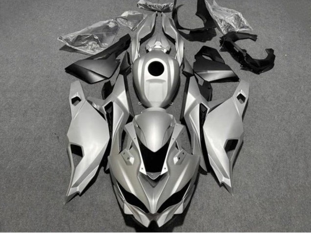 Carénages Moto Kawasaki ZX4R ZX-4RR 2019-2025 - Argent Noir