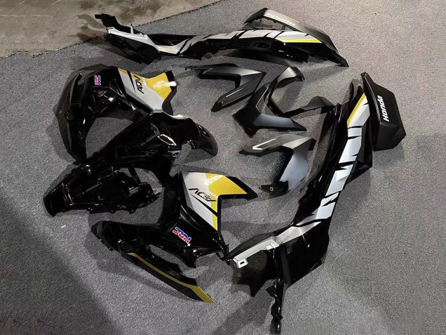 Carénages Moto Honda ADV160 2022-2024 - Argent Jaune Noir Brillant HRC