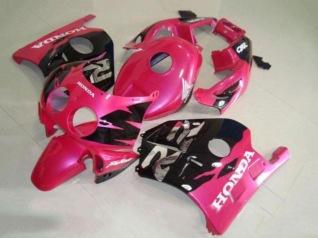 Carénage Moto Honda CBR250RR MC22 1990-1998 - Rose Noir Brillant