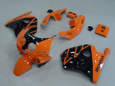 Carénage Moto Honda CBR250RR MC22 1990-1998 - Orange Noir Brillant