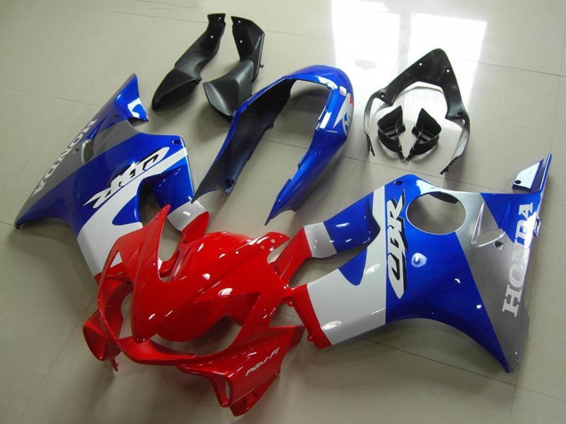 Carénages Moto Honda CBR600 F4i 2004-2007 - Bleu Blanc Rouge Gris