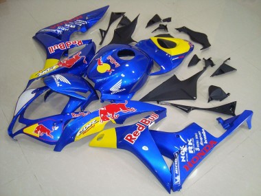 Carénage Moto Honda CBR600RR 2007-2008 - Bleu Jaune Red Bull