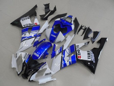 Carénages Moto Yamaha YZF R6 2008-2016 - Blanc Bleu Noir Brillant ENEOS Yamalube