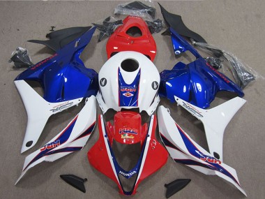 Carénage Moto Honda CBR600RR 2009-2012 - Blanc Rouge Bleu HRC