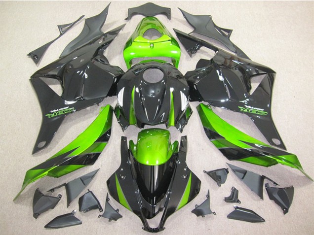 Carénage Moto Honda CBR600RR 2009-2012 - Vert Noir Brillant