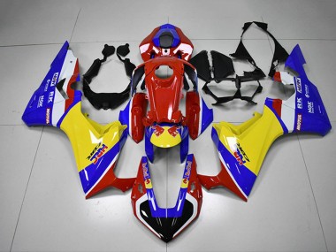 Carénage Moto Honda CBR1000RR 2017-2023 - Blanc Rouge Bleu Jaune HRC