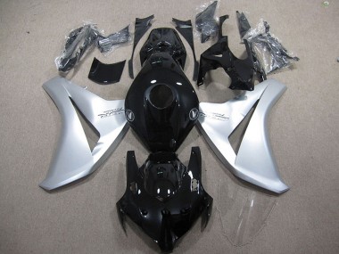 Carénages Moto Honda CBR1000RR 2008-2011 - Argent Noir Brillant Fireblade