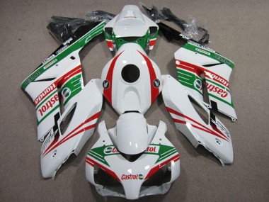 Carénages Moto Honda CBR1000RR 2004-2005 - Blanc Rouge Vert Castrol