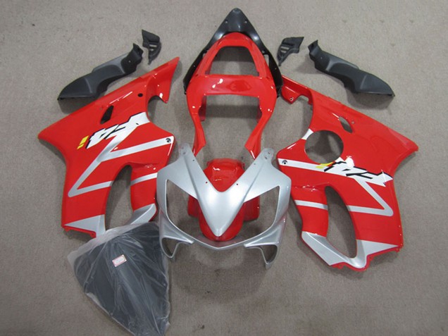 Kits Carénage Moto ABS Honda CBR600 F4i 2001-2003 - Argent Rouge