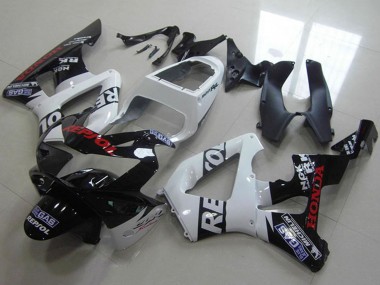 Carénages Moto Honda CBR900RR 929 2000-2001 - Blanc Noir Brillant Rouge Repsol