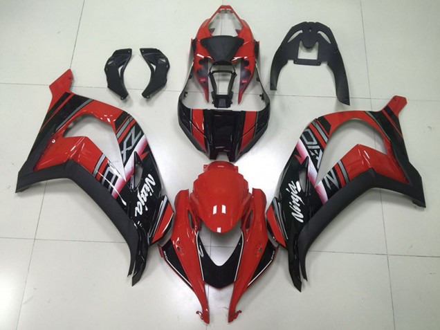 Carénages Moto Kawasaki ZX10R 2016-2020 - Rouge Marron Noir Brillant Blanc