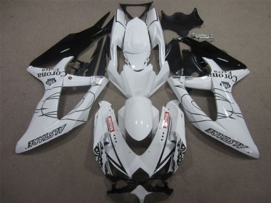 Carénages Moto Suzuki GSXR 600 2008-2010 - Blanc Noir Corona Extra Motul
