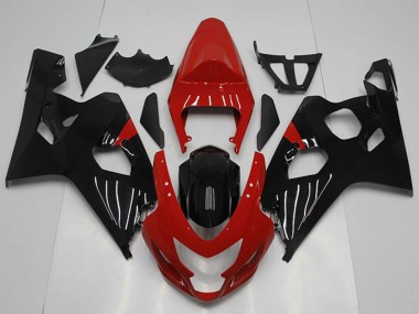 Carénage Moto Suzuki GSXR 750 2004-2005 - Rouge Noir Brillant