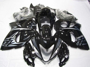 Carénages Moto Suzuki GSXR 1300 Hayabusa 2008-2020 - Noir Brillant Argent