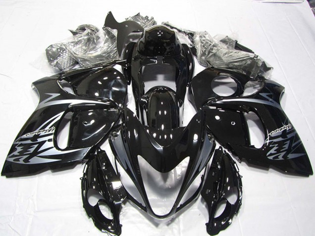 Carénages Moto Suzuki GSXR 1300 Hayabusa 2008-2020 - Noir Brillant Argent