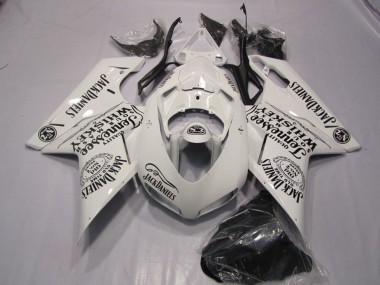 Carénages Moto Ducati 1098 2007-2014 - Blanc Jack Daniels