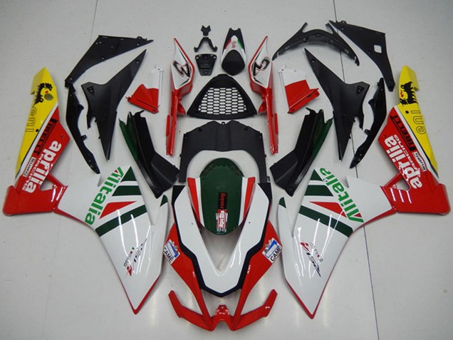 Carénages Moto Aprilia RSV4 1000 2009-2015 - Blanc Rouge Vert Jaune Noir Alitalia