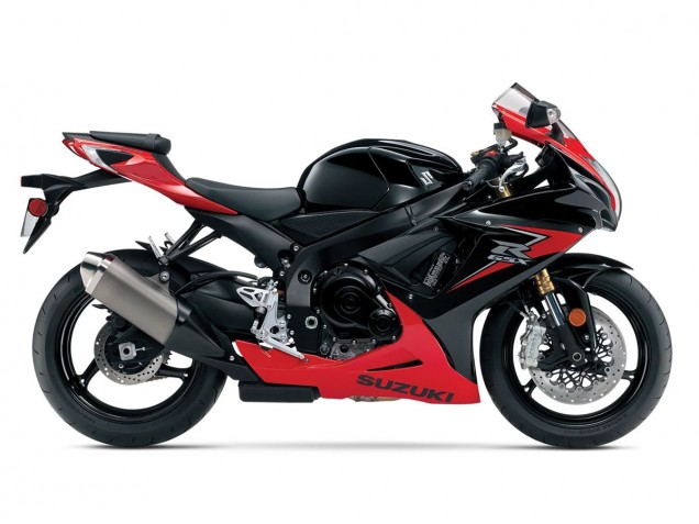 Carénages Moto Suzuki GSXR 600/750 2011-2024 - Rouge Noir Brillant