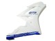 Carénages Moto Triumph Daytona 675 2006-2008 - Blanc Bleu