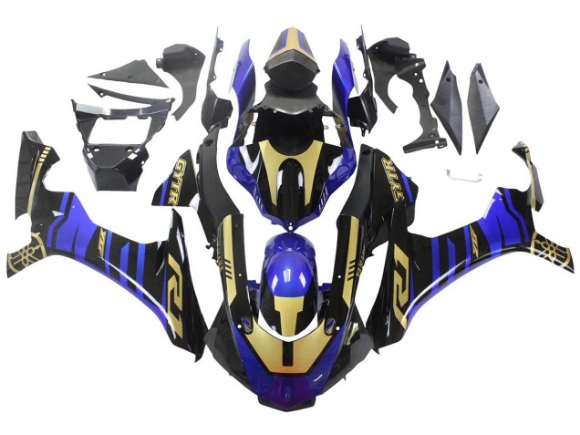 Carénages Moto Yamaha YZF R1 2015-2019 - Bleu Or Noir