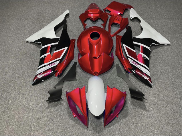 Style Rouge Noir & Blanc OEM 08-16 R6 Carénage Style Rouge Noir & Blanc OEM 08-16 R6 Carénage