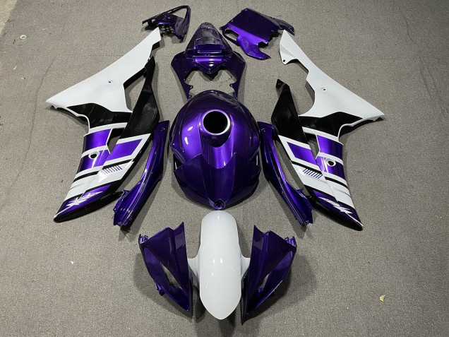 Style Violet Noir & Blanc OEM 08-16 R6 Carénage Style Violet Noir & Blanc OEM 08-16 R6 Carénage